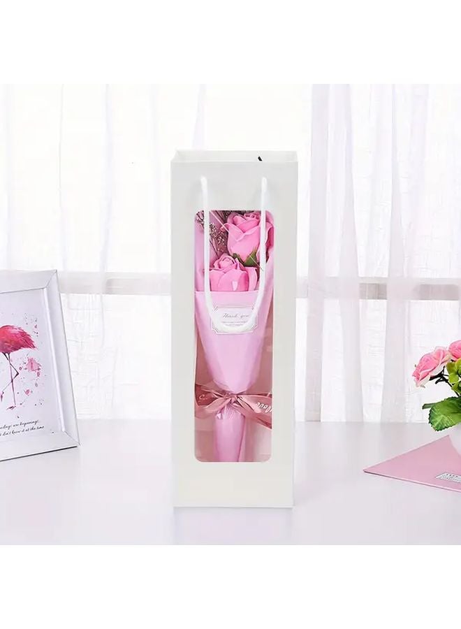 Brown Wine Gift Bags With Window 12PCS For Bottles Flowers Gifts New Year Birthday Housewarming - Image 3